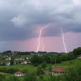 Assis clima trovões raios