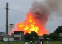 explosão em silo