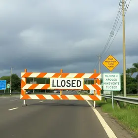 interdição na alça da Rodovia Raposo Tavares