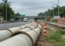 queda de tubos de concreto