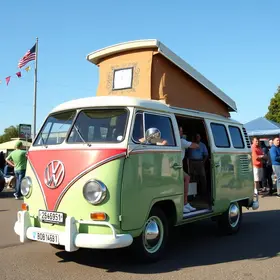 Kombi que leva cinema e circo